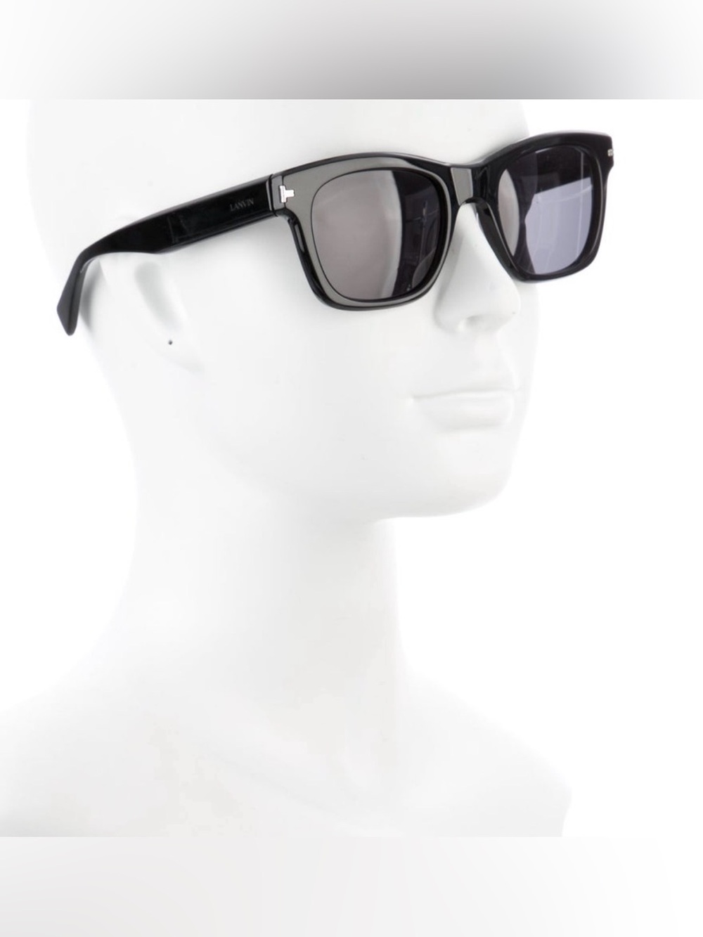 Lanvin LNV620S Black Oversized Square Sunglasses Made in Italy NIB